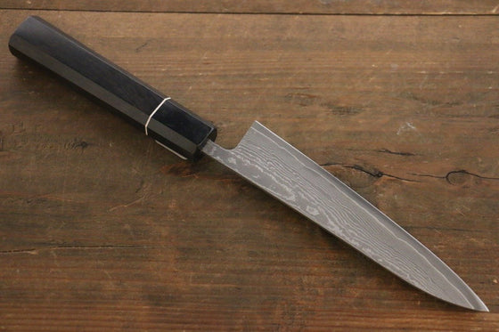 Shigeki Tanaka SG2 Black Damascus Petty Japanese Chef Knife 150mm - Seisuke Knife