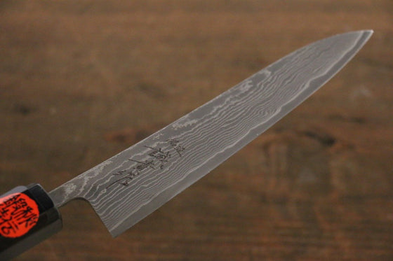Shigeki Tanaka SG2 Black Damascus Petty Japanese Chef Knife 150mm - Seisuke Knife