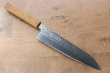  Yu Kurosaki Senko R2/SG2 Hammered Gyuto 210mm Lacquered Oak Handle - Seisuke Knife