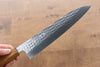 Yu Kurosaki Senko SG2 Hammered Gyuto 210mm Lacquered Oak Handle - Seisuke Knife
