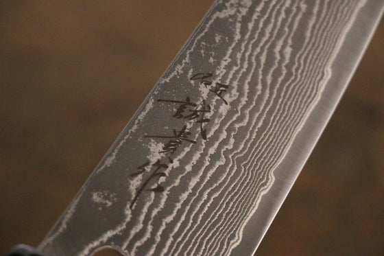 Shigeki Tanaka R2 Black Damascus Gyuto Japanese Chef Knife 180mm - Seisuke Knife