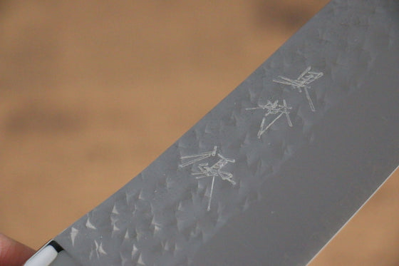 Yu Kurosaki Senko R2/SG2 Hammered Bunka 170mm Turquoise Handle - Seisuke Knife