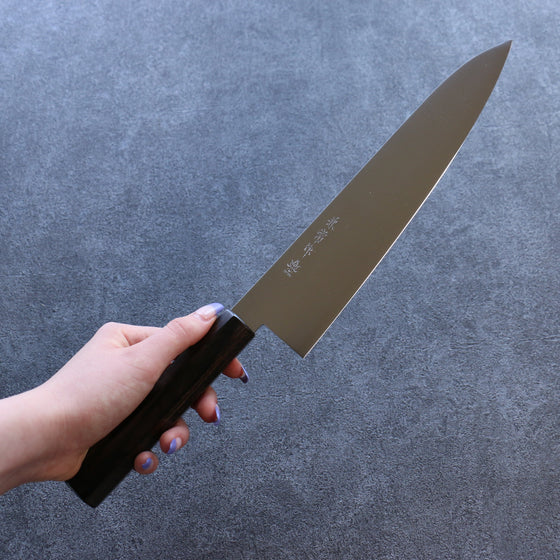 Kanetsune Ichizu VG10 Gyuto 240mm Brown Pakka wood Handle - Seisuke Knife