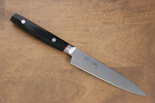  Seisuke Saiun VG10 Damascus Petty-Utility  120mm Black Micarta Handle - Seisuke Knife