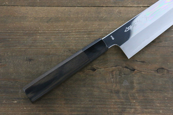 Kikumori VG10 Mirrored Finish Gyuto Japanese Chef Knife 240mm with Ebony Handle - Seisuke Knife