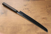 Jikko Ginza White Steel Black dyeing Sakimaru Yanagiba 270mm Ebony Wood Handle - Seisuke Knife