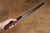Jikko Ginza White Steel Black dyeing Sakimaru Yanagiba 270mm Ebony Wood Handle - Seisuke Knife