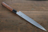Hideo Kitaoka Blue Steel No.2 Damascus Yanagiba Japanese Chef Knife 240mm - Seisuke Knife