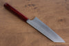 Kei Kobayashi R2/SG2 Damascus Bunka 170mm with Red Lacquered Handle - Seisuke Knife