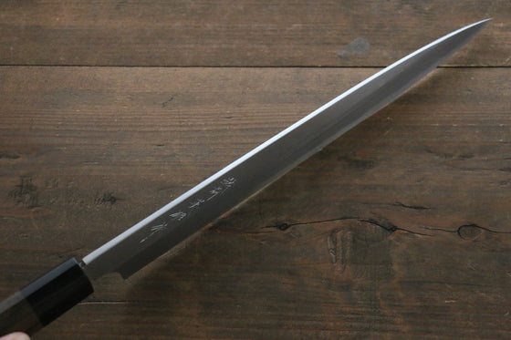 Hideo Kitaoka Blue Steel No.2 Damascus Yanagiba Japanese Chef Knife 300mm - Seisuke Knife