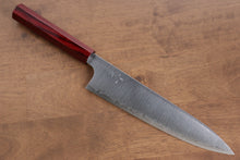  Kei Kobayashi R2/SG2 Gyuto Japanese Knife 210mm Red Lacquered Handle - Seisuke Knife