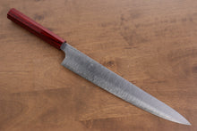  Kei Kobayashi R2/SG2 Sujihiki Japanese Knife 270mm Red Lacquered Handle - Seisuke Knife