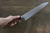 Yoshimi Kato Silver Steel No.3 Hammered Gyuto Japanese Chef Knife 240mm with Red Honduras Handle - Seisuke Knife