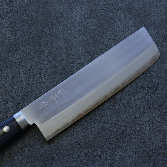Kunihira VG1 Migaki Finished Usuba 165mm Navy Blue Pakkawood Handle - Seisuke Knife