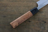 Yoshimi Kato Blue Super Clad Nashiji Petty-Utility Japanese Chef Knife 150mm with Black Honduras Handle - Seisuke Knife