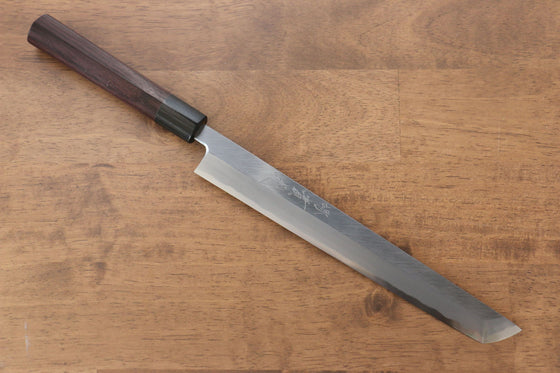 Jikko White Steel No.2 Sakimaru Yanagiba 240mm with Shitan Handle - Seisuke Knife