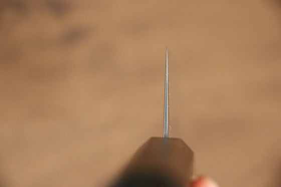Seisuke VG10 Mirrored Finish Damascus Santoku 165mm with Oak Handle - Seisuke Knife