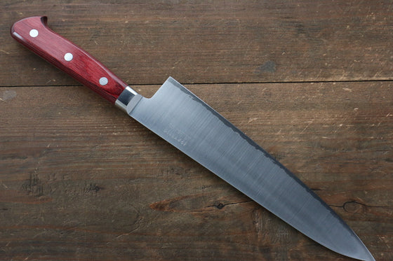 Takamura Knives R2/SG2 Gyuto Japanese Knife 210mm with Red Pakkawood Handle - Seisuke Knife