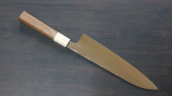 Yu Kurosaki Senko SG2 Hammered Gyuto 210mm with Walnut Handle - Seisuke Knife