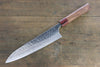 Yoshimi Kato Silver Steel No.3 Hammered Gyuto Japanese Chef Knife 210mm with Red Honduras Handle - Seisuke Knife
