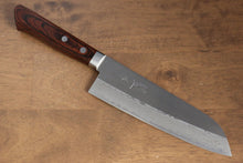  Kunihira Sairyu VG10 Migaki Finished Damascus Santoku Japanese Knife 170mm Mahogany Handle - Seisuke Knife
