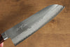Kunihira Sairyu VG10 Migaki Finished Damascus Santoku 170mm Mahogany Handle - Seisuke Knife
