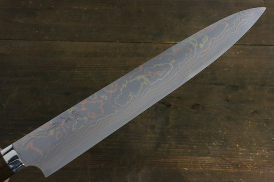 Takeshi Saji Blue Steel No.2 Sujihiki Japanese Knife 300mm Ironwood Handle - Seisuke Knife
