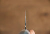 Yu Kurosaki Senko R2/SG2 Hammered Santoku 165mm with Turquoise & Double Silver Ring Handle - Seisuke Knife