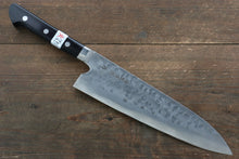  Fujiwara Teruyasu Fujiwara Teruyasu Maboroshi White Steel No.1 Nashiji Hammered Gyuto Japanese Knife 210mm with Black Pakka wood Handle - Seisuke Knife
