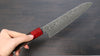 Yoshimi Kato SG2 Damascus Gyuto 180mm Shitan (ferrule: Red Pakka wood) Handle - Seisuke Knife