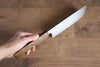 Yu Kurosaki Gekko HAP40 Nakiri Japanese Knife 165mm with with Oak Handle - Seisuke Knife
