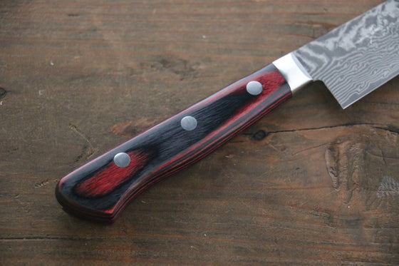 Yoshimi Kato VG10 Nickel Damascus Petty-Utility Japanese Chef Knife 150mm - Seisuke Knife