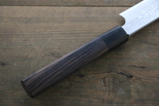 [Left Handed] Hideo Kitaoka White Steel No.2 Damascus Yanagiba Japanese Chef Knife 270mm - Seisuke Knife