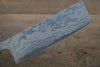 Ogata White Steel No.2 Damascus Migaki Finished Nakiri 165mm with Shitan Handle - Seisuke Knife