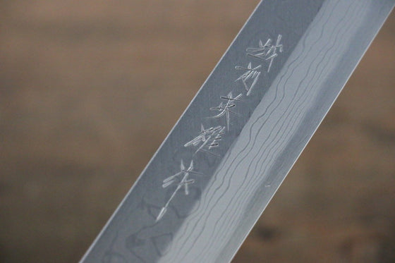 Hideo Kitaoka White Steel No.2 Damascus Yanagiba Japanese Chef Knife 270mm - Seisuke Knife