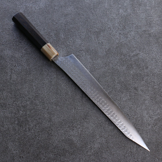 Yu Kurosaki Senko R2/SG2 Hammered Sujihiki 270mm Ebony Wood Handle - Seisuke Knife