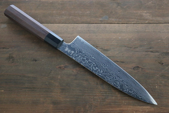Sukenari SG2 Damascus Gyuto 210mm with Shitan Handle - Seisuke Knife