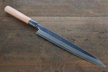  Sakai Takayuki INOX Hakugin Mirror Finish Yanagiba Japanese Knife with Yew Wood Handle - Seisuke Knife