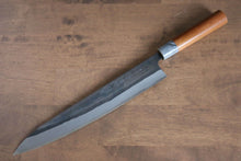  Nao Yamamoto White Steel No.2 Kurouchi Sujihiki Japanese Knife 270mm Cherry Blossoms Handle - Seisuke Knife