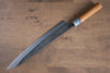 Nao Yamamoto White Steel No.2 Kurouchi Sujihiki 270mm Cherry Blossoms Handle - Seisuke Knife