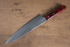 Nao Yamamoto White Steel No.2 Gyuto 210mm Red Pakka wood Handle - Seisuke Knife