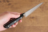 Seisuke VG10 Damascus Petty-Utility 120mm Black Pakka wood Handle - Seisuke Knife