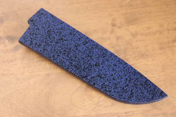 Blue Pakka wood Sheath for 180mm Santoku with Plywood pin Kaneko - Seisuke Knife