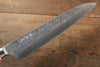 Takeshi Saji SRS13 Hammered Gyuto  240mm Red Pakka wood Handle - Seisuke Knife