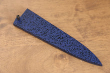  Kaneko Blue Pakkawood Sheath for Petty-Utility with Plywood Pin 150mm - Seisuke Knife