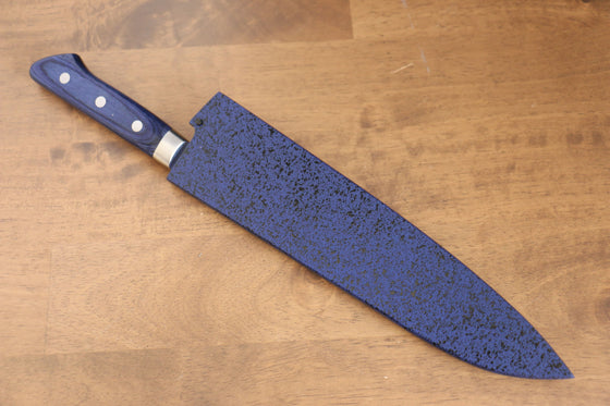 Kaneko Blue Pakkawood Sheath for Gyuto with Plywood Pin 210mm - Seisuke Knife