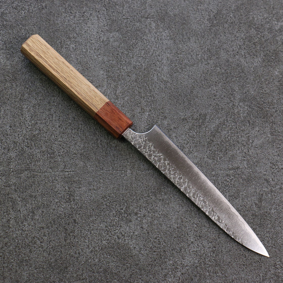 Yoshimi Kato Minamo R2/SG2 Hammered Petty-Utility 150mm Oak Handle - Seisuke Knife