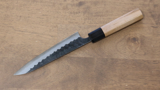 Masakage Koishi Blue Super Black Finished Petty-Utility 150mm with American Cherry Handle - Seisuke Knife