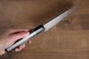 Kajin Cobalt Special Steel Damascus Santoku 180mm with Gray Wood Handle - Seisuke Knife