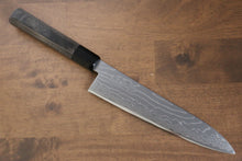  Kajin Cobalt Special Steel Damascus Gyuto  210mm with Gray Wood Handle - Seisuke Knife